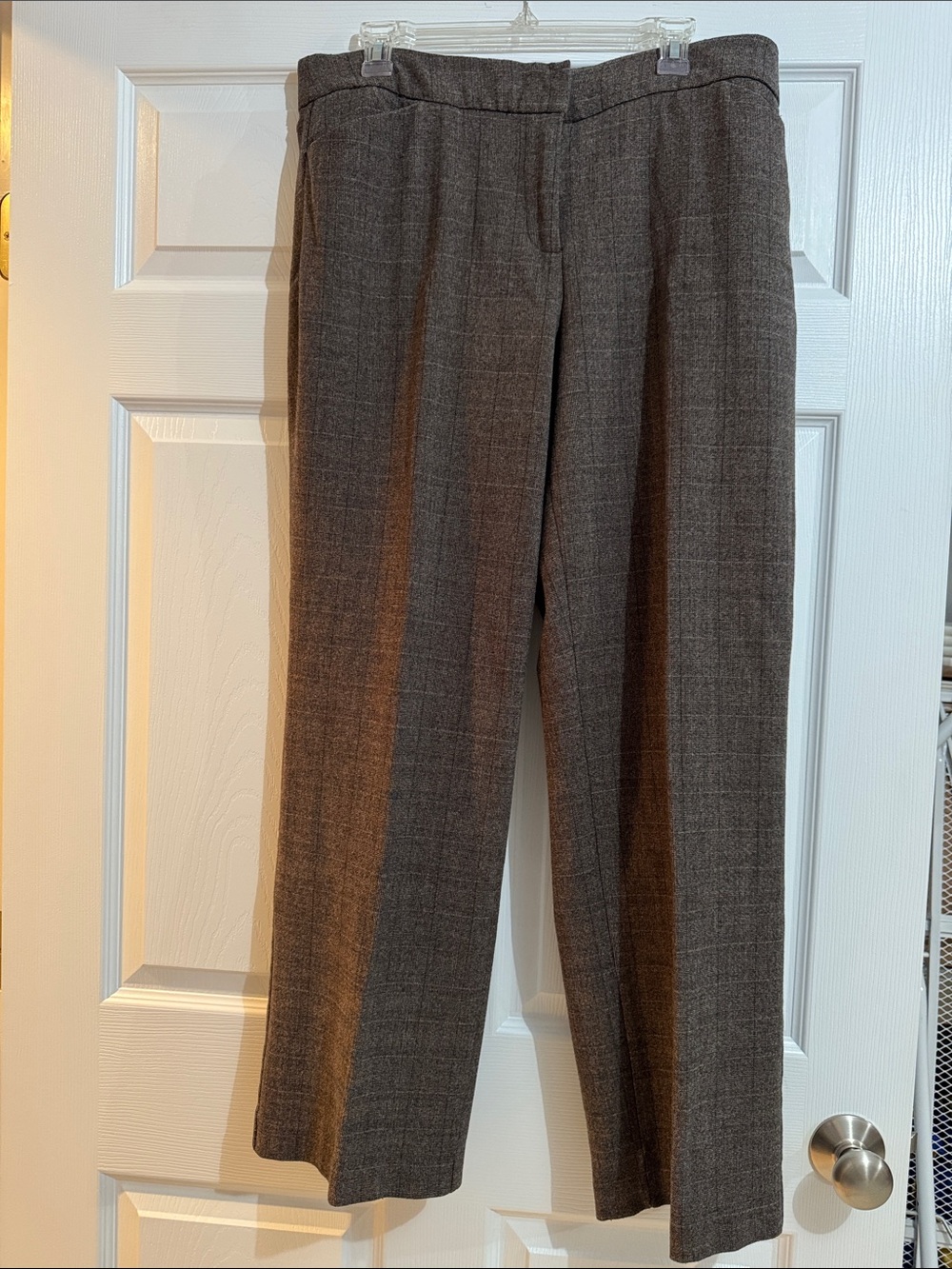 Briggs New York Brown Plaid Women's Dress Trousers